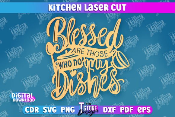 Kitchen Wall Sign | Wall Inscription Graphic 3D SVG By The T Store Design