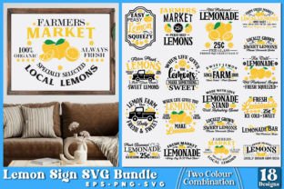 Lemon Sign SVG Bundle Illustration Artisanat Par Graphic Home 1