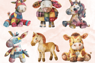 Plush Animal Toys Clipart Sublimation Graphic Illustrations By giraffecreativestudio 6