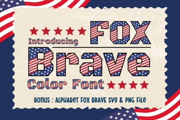 Fox Brave Color Fonts Font By Fox7