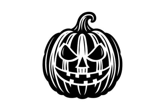 Pumpkin DXF File, Halloween SVG, Pumpkin Gráfico Ilustraciones Imprimibles Por Artful Assetsy