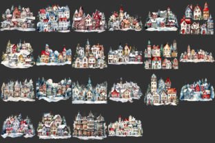 Christmas Villages Clipart Graphic AI Transparent PNGs By Mehtap Aybastı 3