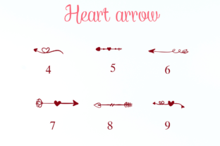 Heart Arrow Dingbats Font By Nongyao 4