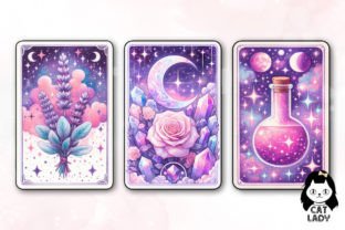 Magic & Celestial Tarot Card Sublimation Illustration Illustrations Imprimables Par Cat Lady 6