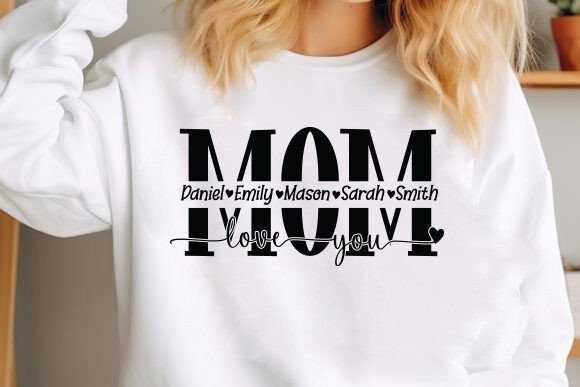 Mom SVG, Mother Svg Gráfico Designs de Camisetas Por Svg Design Store020
