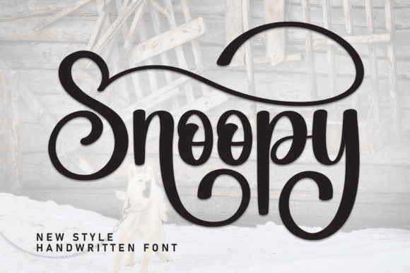 Snoopy Script & Handwritten Font By andikastudio