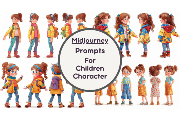 Children Character Design Graphic Illustrations By Milano Creative