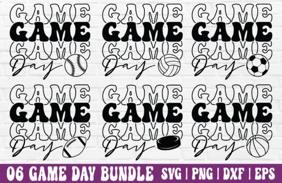 Game Day SVG Bundle - Sport PNG Graphic Crafts By GraphicsTreasures