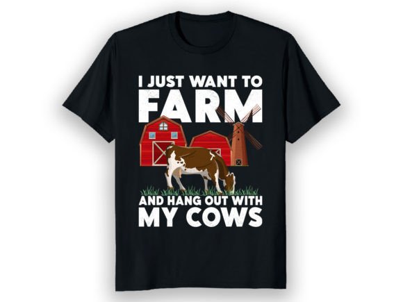 I JUST WANT to FARM and HANG out with MY Gráfico Diseños de Camisetas Por Best Merch Tees
