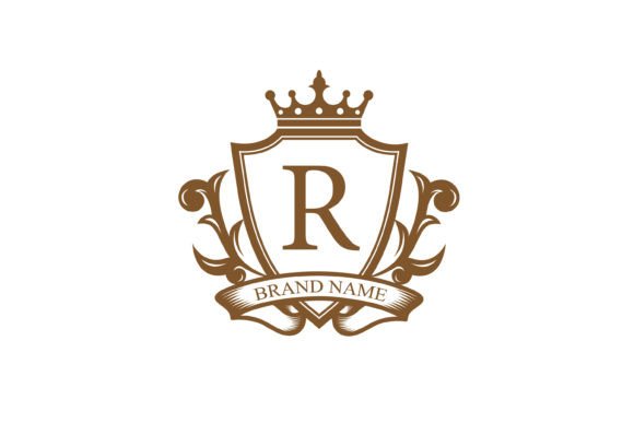 Luxury Crest Heraldry Initial Logo Graphic Logos By kidsidestudio