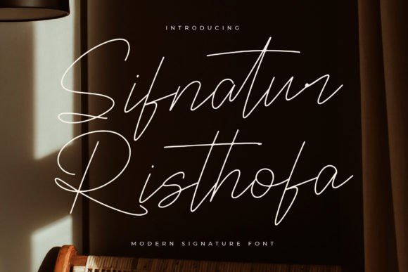 Sifnatur Risthofa Skript-Schriftarten Schriftart Von Letterena Studios