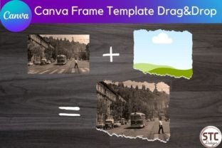 16 Torn Paper Border Canva Frames Bundle Graphic Print Templates By num-STC 2