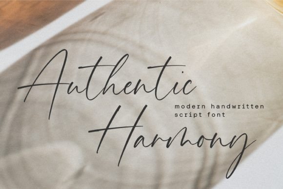 Authentic Harmony Script & Handwritten Font By Balpirick