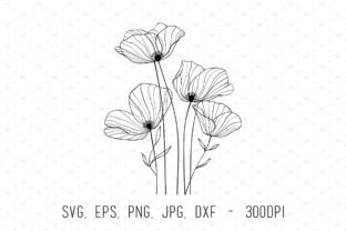 Botanical Line Art Flowers Floral Svg Graphic Illustrations By ArtCursor 1