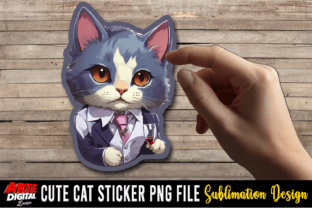 Cute Cat Stickers, Cat Kawaii Stickers Afbeelding Afdruk Sjablonen Door Arte Digital Designs 20
