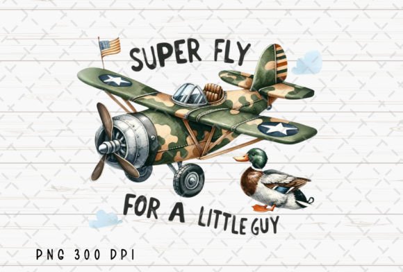 Duck Camo Airplane Kids Little Boy PNG Grafik Druckbare Illustrationen Von Flora Co Studio