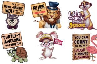 Funny Animal Jokes Sublimation Bundle Graphic Crafts By A Design 2