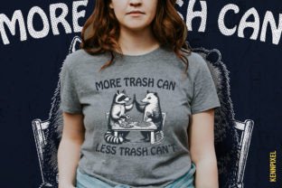 Raccoon Hi-Five Possum Shirt SVG PNG Graphic T-shirt Designs By kennpixel 3
