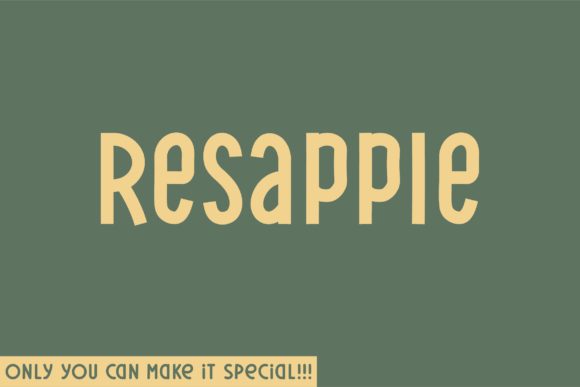 Resapple Sans Serif Font By Hanna Bie