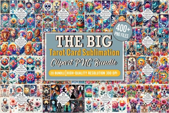 The Big Tarot Card Sublimation Bundle Bundle By designhome