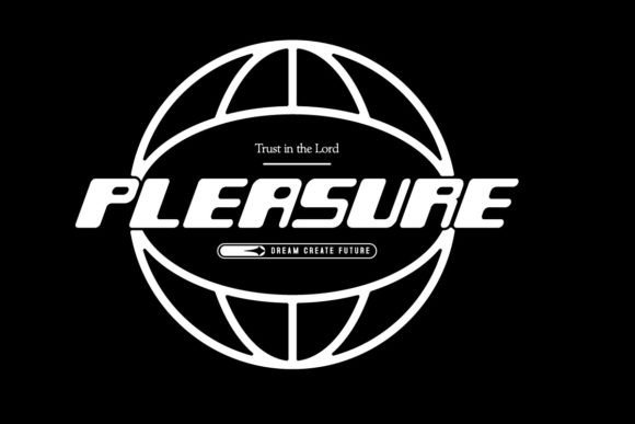 Pleasure Streetwear Typography Design Graphic T-shirt Designs By Spacelabs Studio