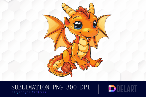 Fantasy Dragon PNG Clipart Design Grafik Druckbare Illustrationen Von DelArtCreation