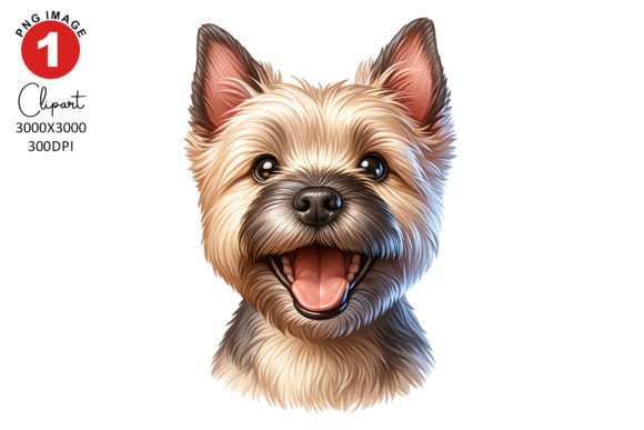 Funny Cairn Terrier Dog Clipart Grafik KI Transparente PNGs Von TheDigitalStore247