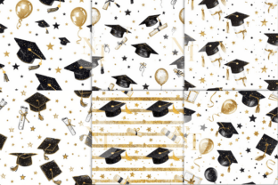 Graduation Digital Paper Pattern Graphic Patterns By Nam Tiwa 3