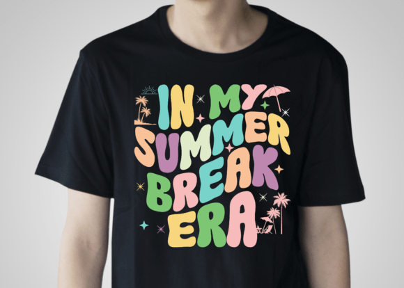 Teacher in My Summer Break Era Afbeelding T-shirt Designs Door Merch Creative