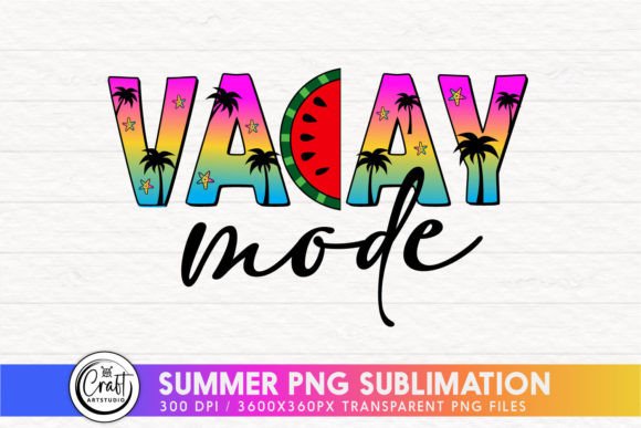 Vacay Mode Summer PNG Sublimation Afbeelding Crafts Door CraftArtStudio
