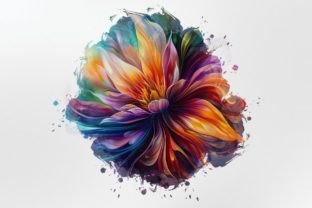 Watercolor Aurora Bloom Sublimation Pack Graphic Illustrations By DigitalCreativeDen 7