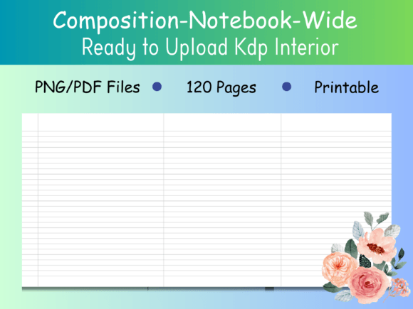 Composition Notebook Kdp Interior Wide Graphic KDP Interiors By Haha_Hub