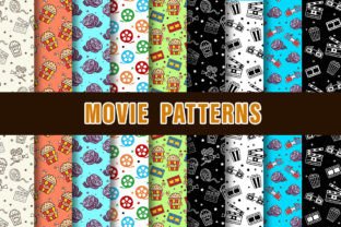 Movie Digital Paper Patterns Graphic Patterns By PiXimCreator 1
