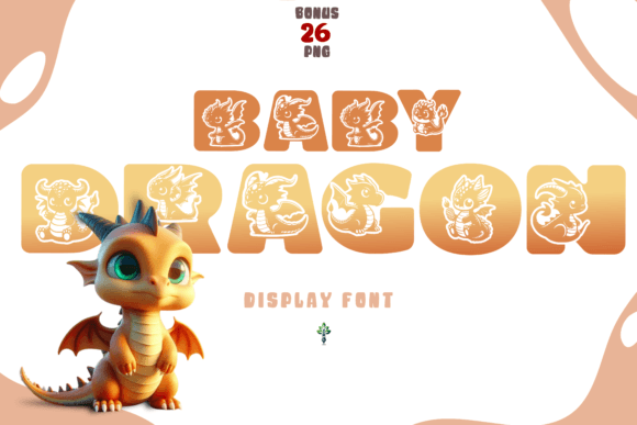 Baby Dragon Display Font By Infontree