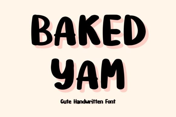 Baked Yam Script & Handwritten Font By Pimpression