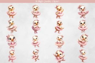 Ballerina Duck Sublimation Clipart Png Graphic Illustrations By Feather Flair Art 3