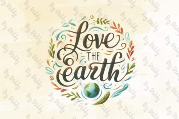 Love the Earth Clipart PNG Illustration Artisanat Par Big Daddy
