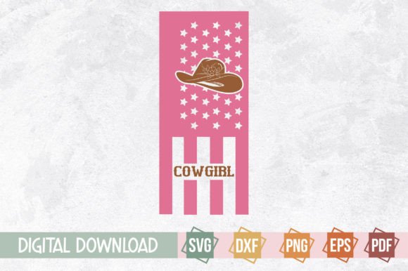Cowgirl Retro Svg Design Gráfico Plantillas de Impresión Por svgstudiodesignfiles