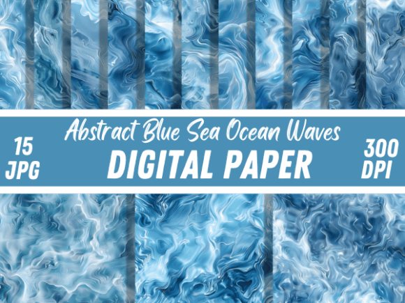 Abstract Blue Sea Ocean Waves Background Graphic Backgrounds By Creative River