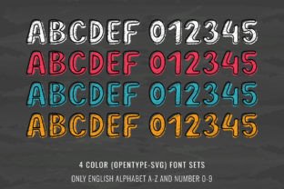 Back to School Color Fonts Font By Font Craft Studio 2