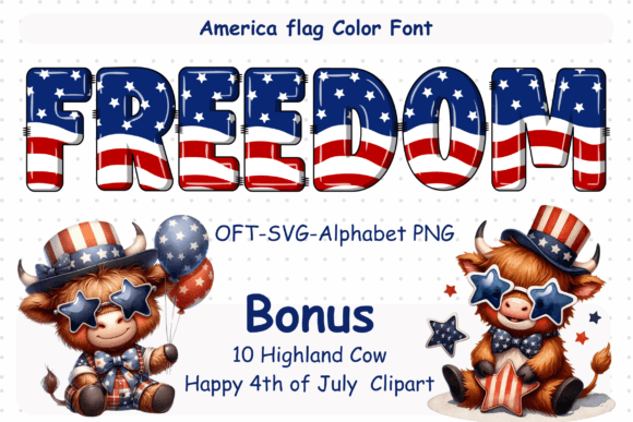 Freedom Color Fonts Font By VeloonaP