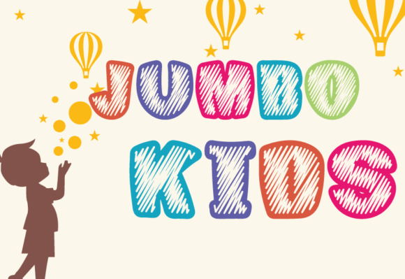 Jumbo Kids Display Font By GraphicsNinja