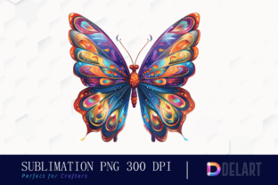 Magic Butterfly PNG Clipart, Flying Butt Graphic Illustrations By DelArtCreation 1