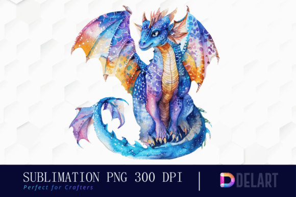 Magical Dragon PNG Clipart, Printable D Afbeelding Afdrukbare Illustraties Door DelArtCreation