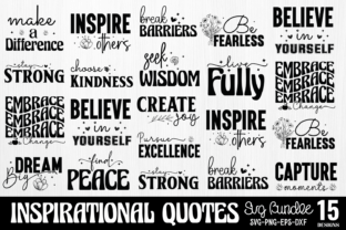 Motivational Quotes SVG Bundle Graphic Crafts By CraftArt 1