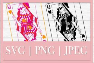 Queen of Hearts Playing Card Clip Art Graphic Illustrations By thecouturekitten