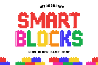 Smart Blocks Display Font By SVG Bloom 1
