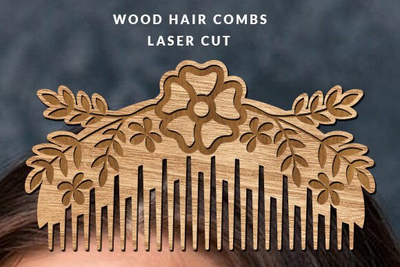 Wood Hair Combs Laser Cut Svg Graphic 3D SVG By Art Hub