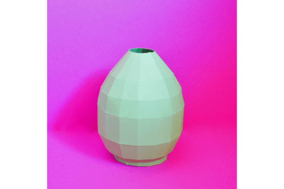 3D Oval Vase Pots and vases 3D SVG Craft By 3D SVG Crafts