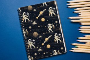 Astrology Astronaut Digital Paper Gráfico Padrões de Papel Por Mehtap 6